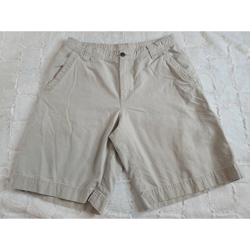 Columbia Sportswear - Men's Size 34 Light Khaki Shorts - 10" Inseam - Cotton EUC